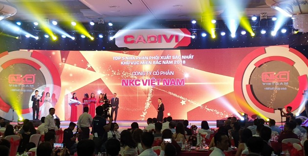 NKC Việt Nam – Năm thứ 2 liên tiếp được vinh danh “ Top 5 NPP xuất sắc nhất khu vực phía Bắc của Cadivi”